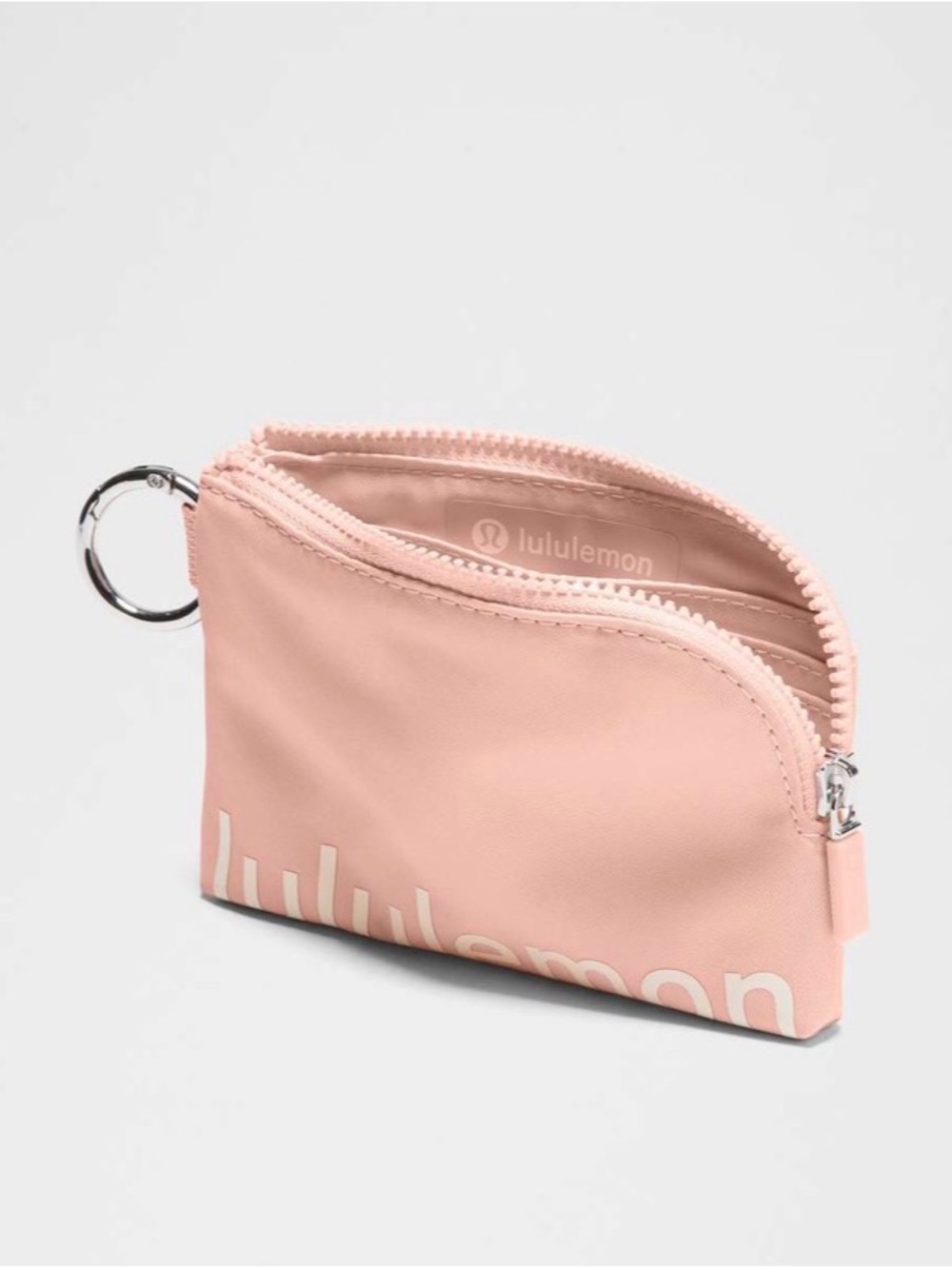 lululemon athletica Pink Zip Key Pouch with Ring
